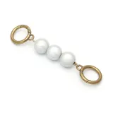 Gold Iridescent Pearl Bead Width 1.8* Extension 13cm