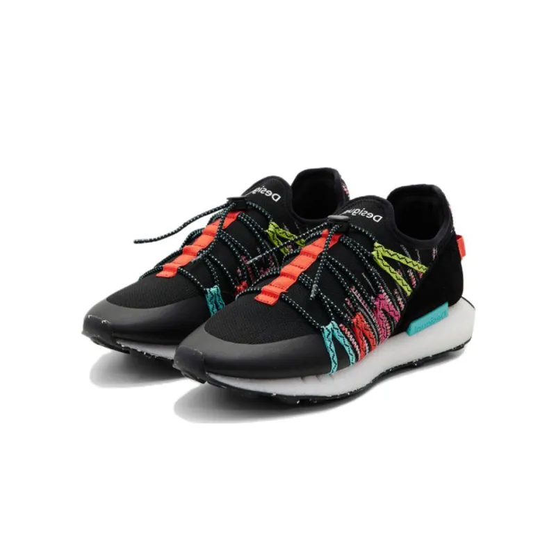 Desigual Casual Shoes Women's Low-Top Black Red-1