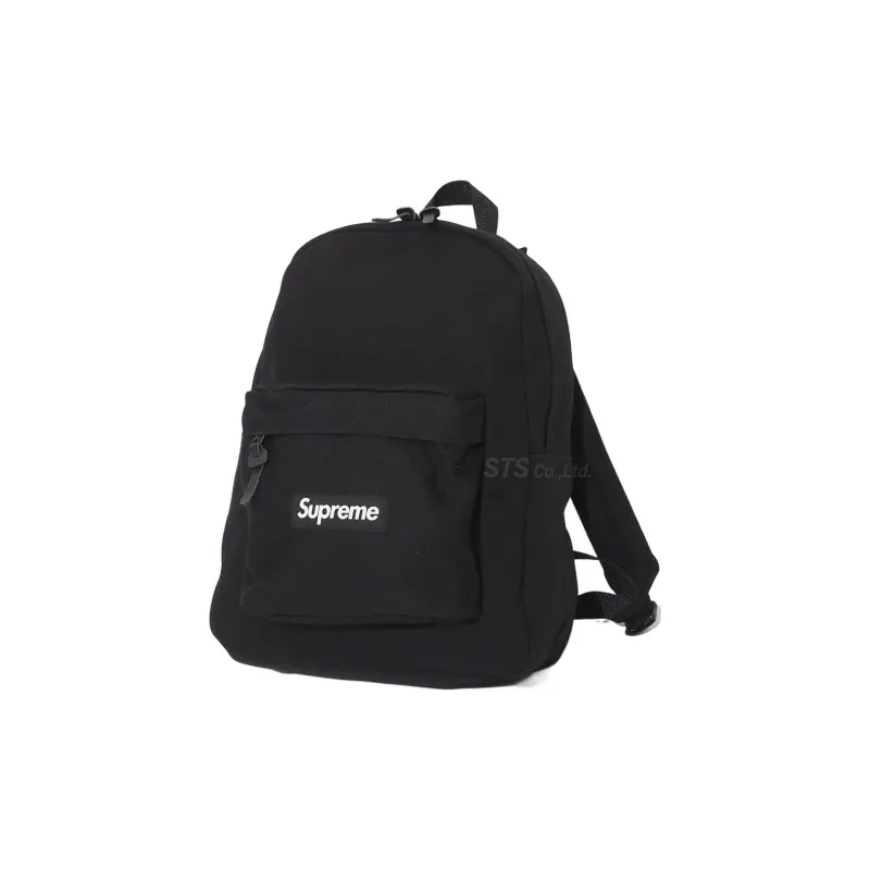 Supreme Canvas Backpack Regular Unisex Black-2
