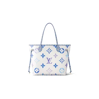LOUIS VUITTON Neverfull Mm Monogram Blue