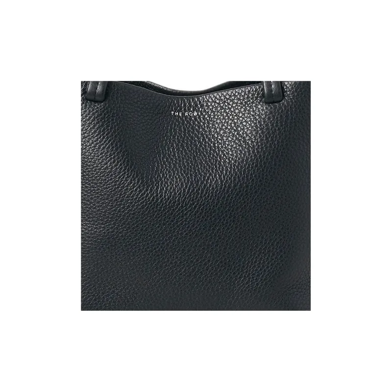 THE ROW Grained Calfskin Tote Bag, Shopping Bag, Shoulder Bag, Crossbody Bag, Handbag Trumpets Women's Black-4