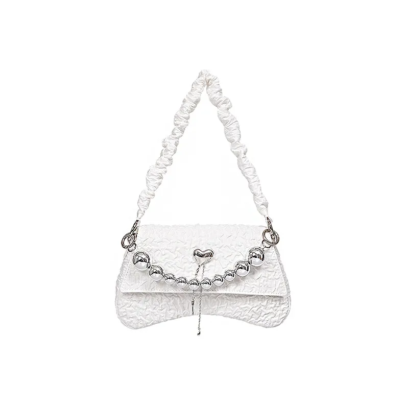 REBIRTH Crossbody Bag Medium Size Women's White/Black-0