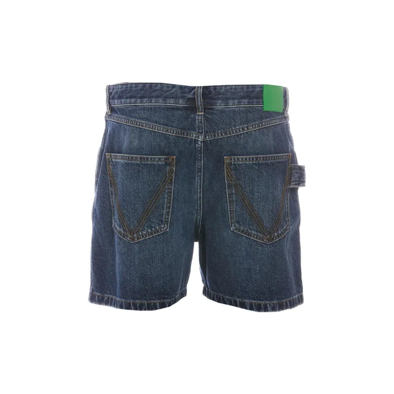 Bottega Veneta Denim Shorts Men Denim Blue-1