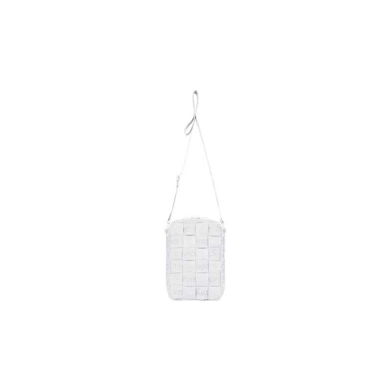 Supreme Jacquard Crossbody Bag, Shoulder Bag Unisex White-2