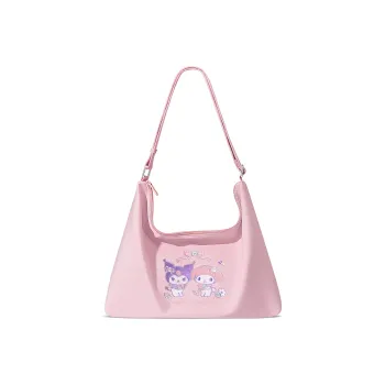 Zgo Sanrio Collaboration Polyester Tote Bag, Shopping Bag, Shoulder Bag Tubas Women's Pink