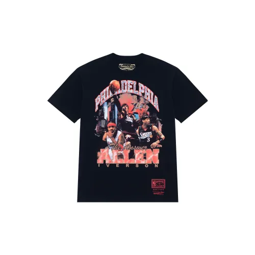 Mitchell Ness T-Shirts Unisex Black