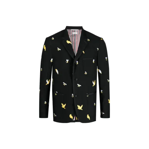 THOM BROWNE Birds And Bees Embroidered Blazer