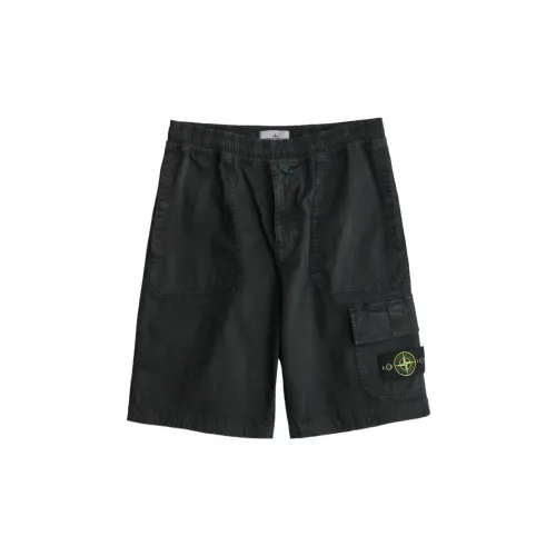 STONE ISLAND Cargo Shorts Men Charcoal Black