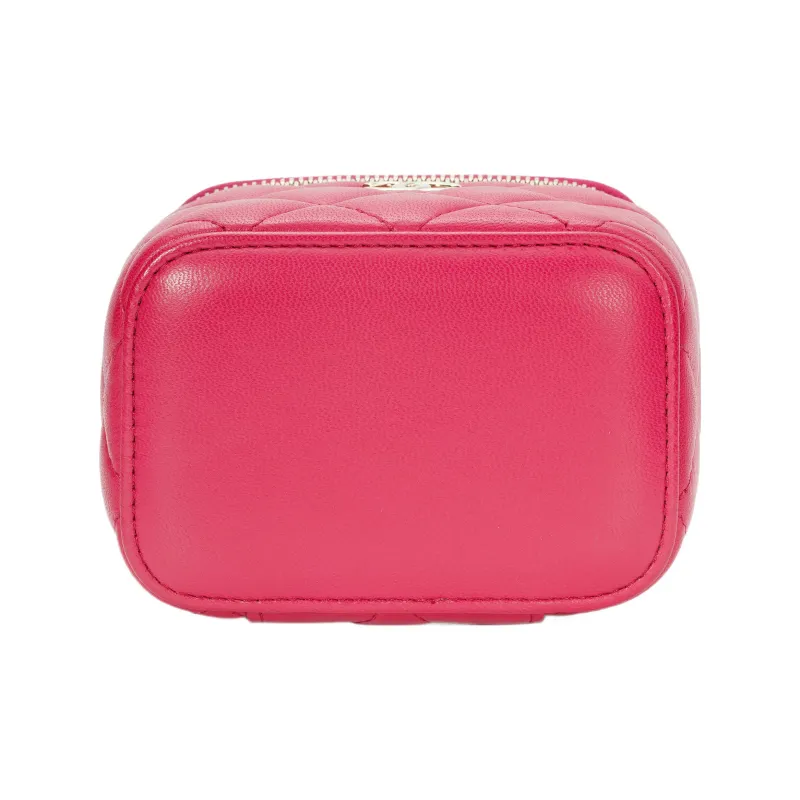 CHANEL Sheepskin Box Bag, Handbag, Shoulder Bag, Crossbody Bag Women's Watermelon Red-4