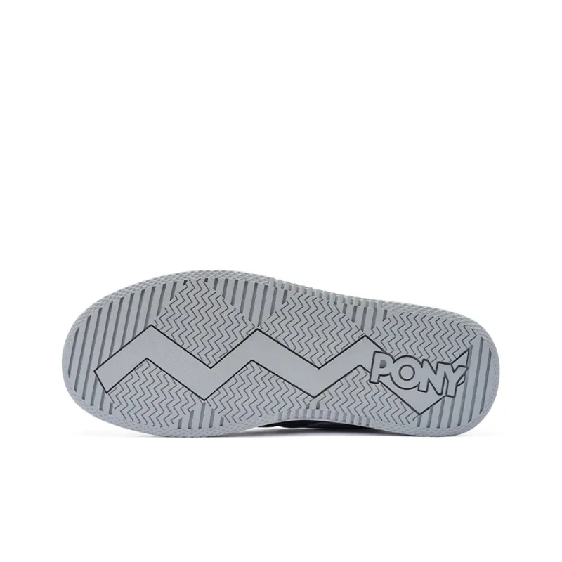 PONY LIGHTING Low Top Skateboard Shoes Unisex Gray White-5