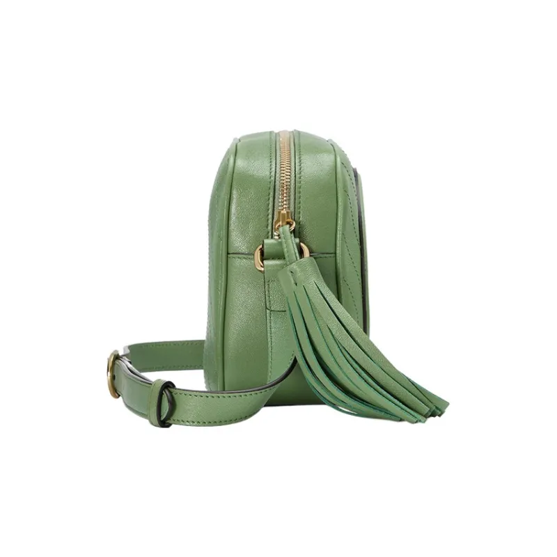 GUCCI Blondie Leather Crossbody Bag, Shoulder Bag Women's Green-2