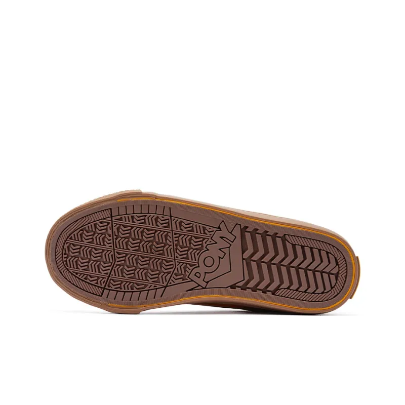 PONY WINNER Low Top Skateboard Shoes Unisex Beige-5