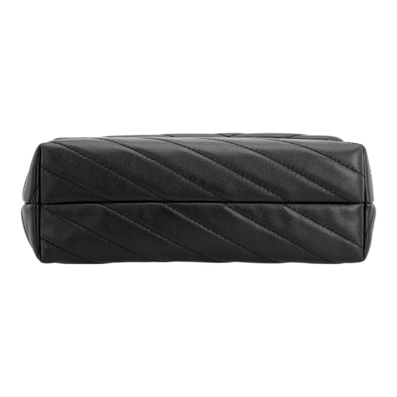 TORY BURCH Kira Chevron Small Convertible Shoulder Bag Black-4