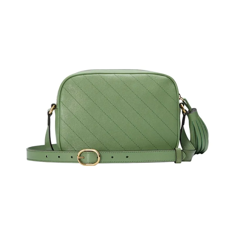 GUCCI Blondie Leather Crossbody Bag, Shoulder Bag Women's Green-3