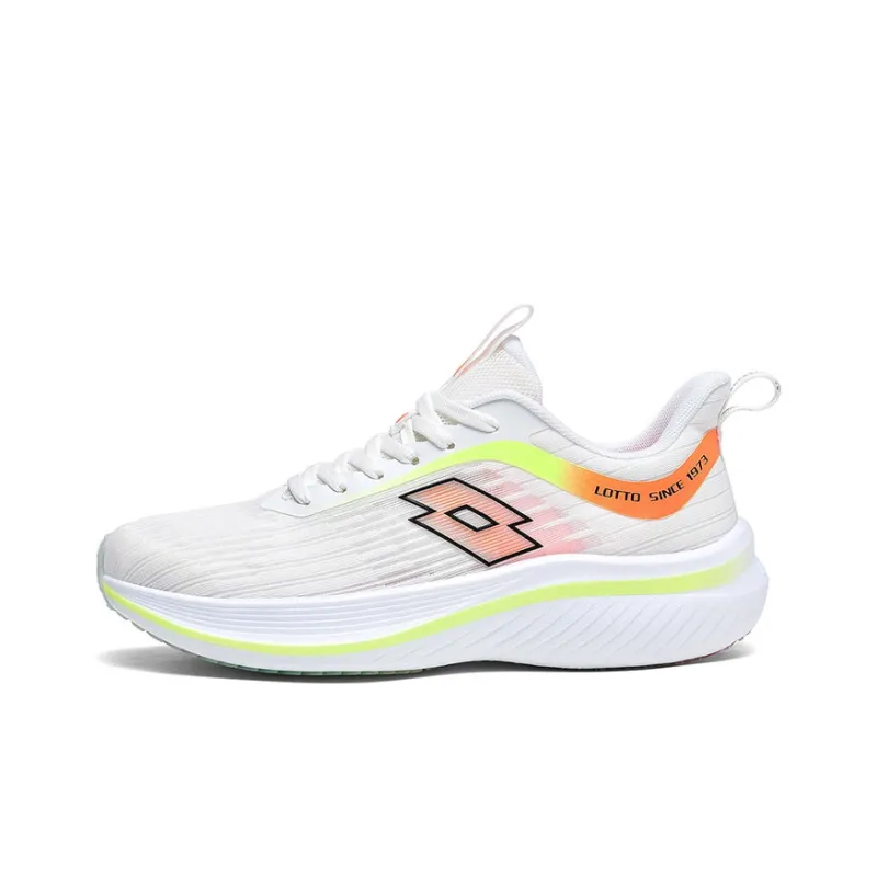 LOTTO Infinity Slip Resistant Low Top Carbon Plate Training Running Shoes Men's White-0
