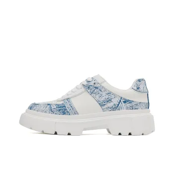 AOKANG Platform Shoes 3cm Women's White Blue