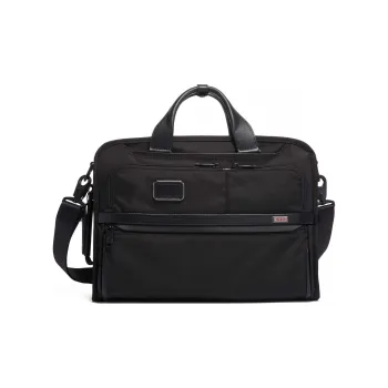 TUMI Alpha 3 Ballistic Nylon Laptop Bag Portable Crossbody Briefcase Large Size Men's Black