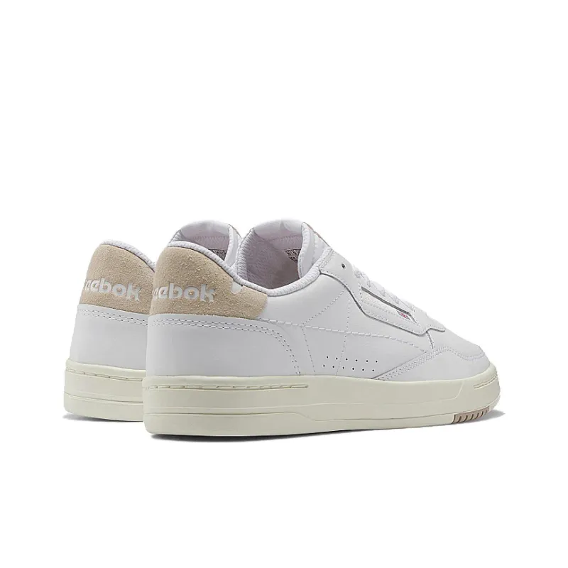 Reebok Court Peak Anti Slip Wear Resistant Low Top Skateboard Shoes Unisex White Beige-2