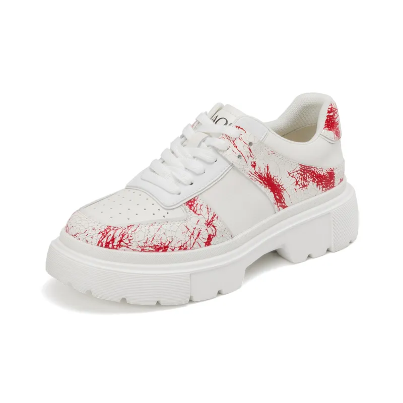 AOKANG Platform Shoes 3cm Women's White-1