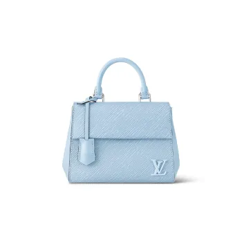 LOUIS VUITTON Cluny Epi Grained Cow Leather Handbag Shoulder Bag Crossbody Bag Mini Women's Blue
