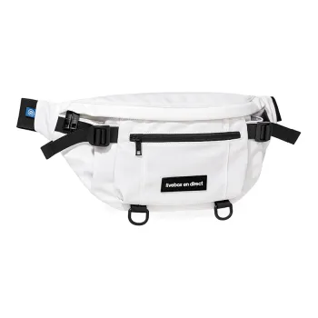 LIVEBOX EN DIRECT Nylon Fanny Pack Unisex Ecru
