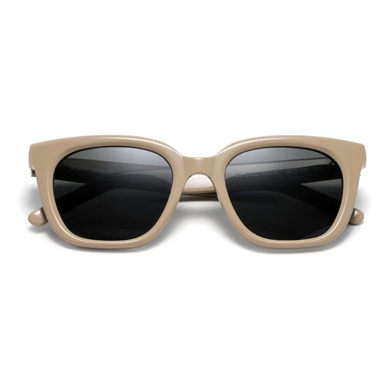 RIGHT SHOOP Plate Frame Square Sunglasses Unisex-7
