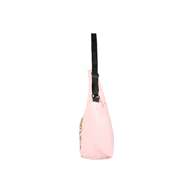 MOSCHINO Cotton Mommy Bag Diaper Bag Handbag Kids' Light Pink-4