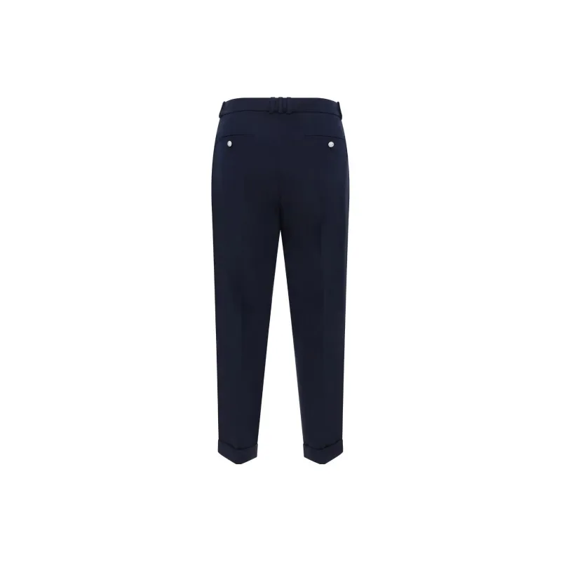 BALMAIN Mid Waisted Cropped Trousers-1