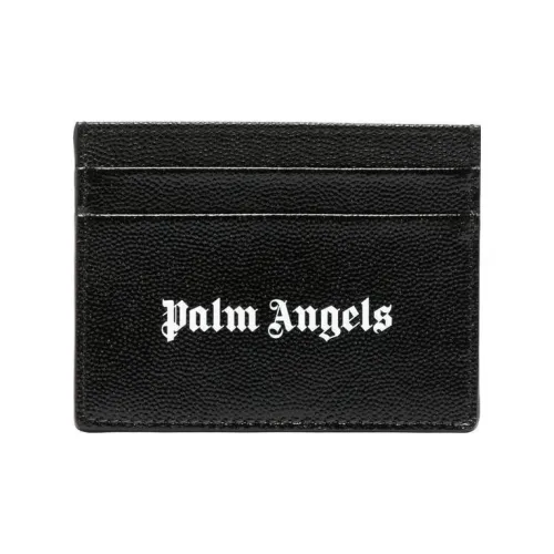 PALM ANGELS Card Case Logo Caviar Black