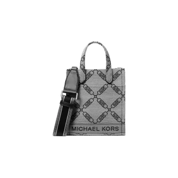 MICHAEL KORS Gigi Fabric Tote Bag Shopping Bag Handbag Shoulder Bag Crossbody Bag Extra Small Women's Ecru & Black