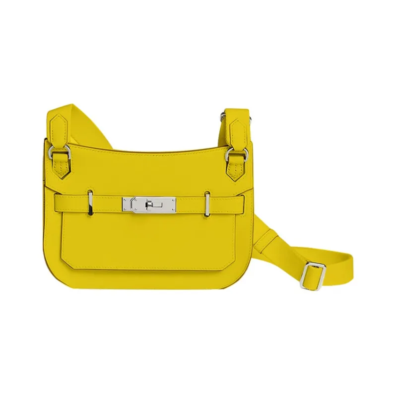 HERMES Jypsiere Swift Calfskin Shoulder Bag, Crossbody Bag Mini Women's Naples Yellow-0