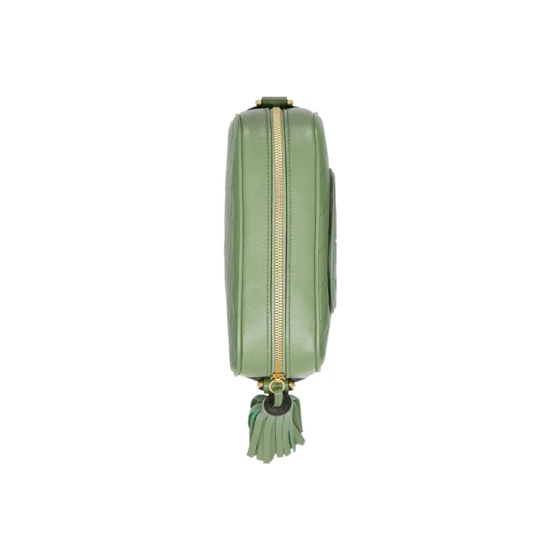 GUCCI Blondie Leather Crossbody Bag, Shoulder Bag Women's Green-5