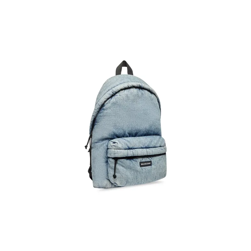 Balenciaga Polyester Backpack Men's Faded Blue-1