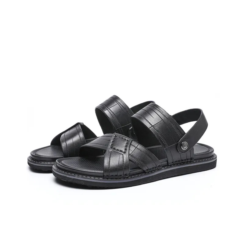 TRUMPPIPE Stylish Sandals Men's Black-3