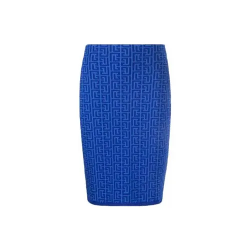 BALMAIN Casual Short Skirts Women's Blue