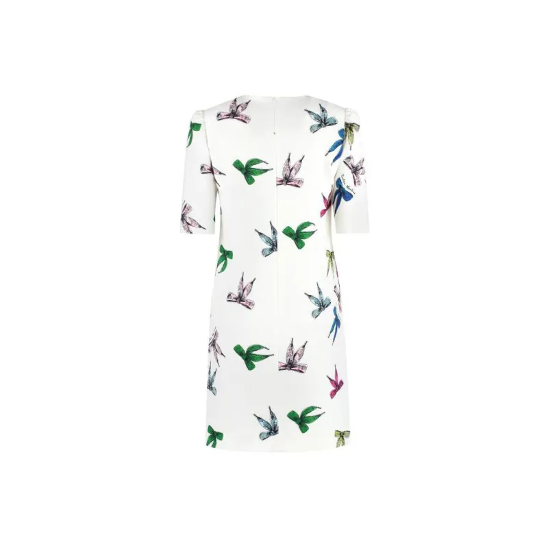 MOSCHINO Short Sleeved Dresses Women's White-1