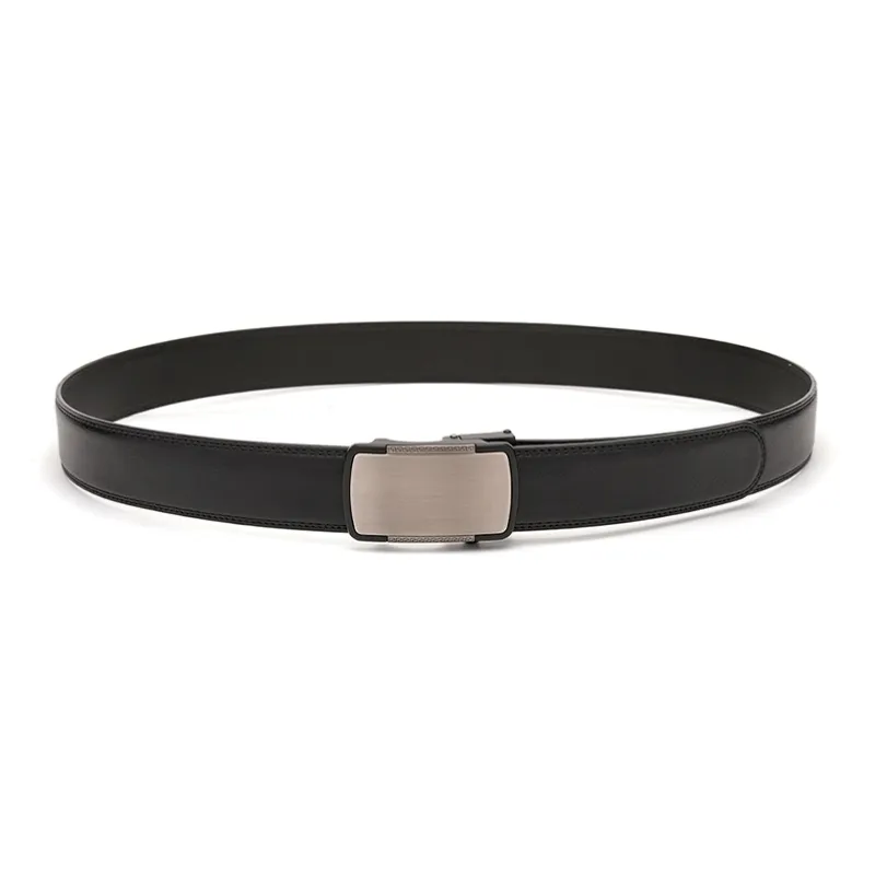 FREE RABBITⅡ Business Belt Trimming Automatic Buckle Cow Leather Leather Belts Men's Width  3.5cm-13