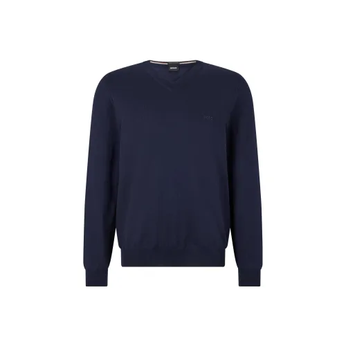 HUGO BOSS Sweaters Men Blue