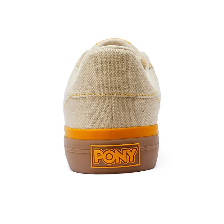 PONY WINNER Low Top Skateboard Shoes Unisex Beige-4