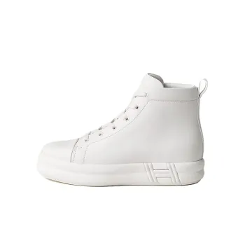 HERMES Happiness High Top Stylish Skateboarding Shoes Women's White
