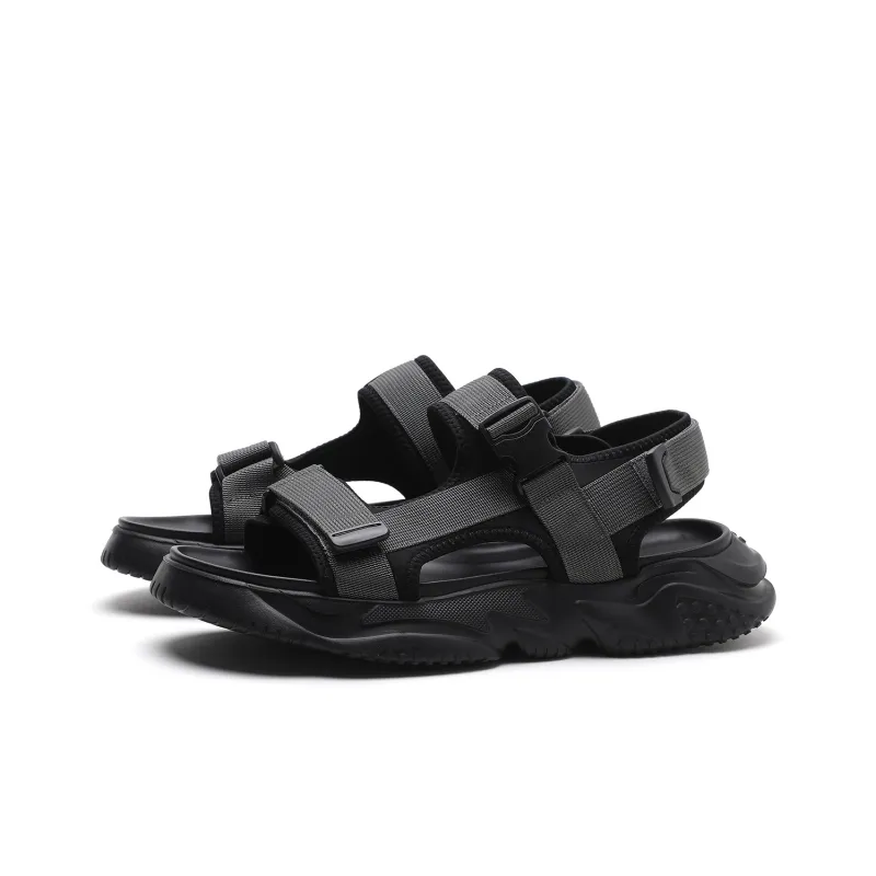 ELLE HOMME Stylish Sandals Men's Black-1