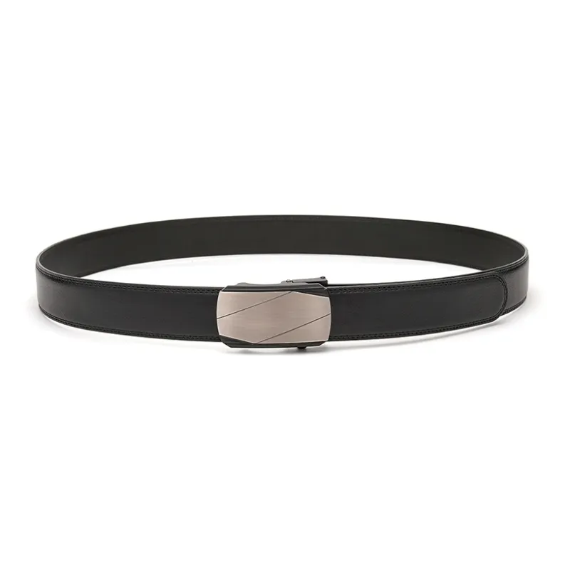 FREE RABBITⅡ Business Belt Trimming Automatic Buckle Cow Leather Leather Belts Men's Width  3.5cm-2