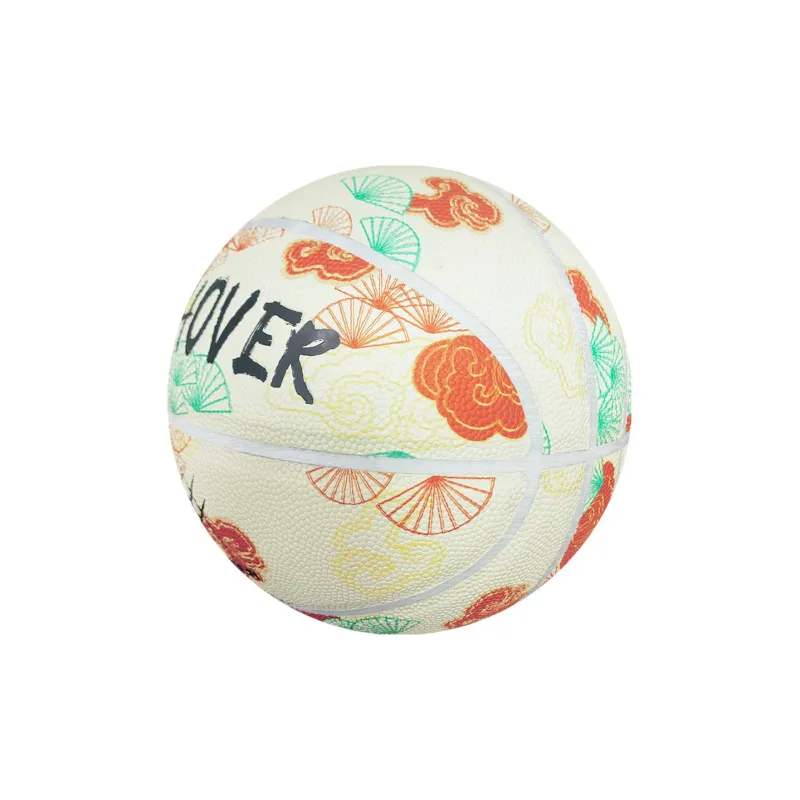 PUSHOVER PU Basketball White Size 7 Training Unisex-3