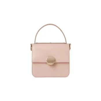 Chloe Calfskin Shoulder Bag Crossbody Bag Handbag Small Size Women's Pink