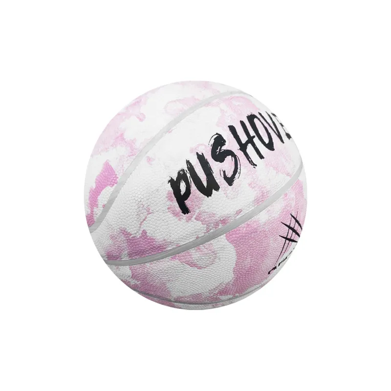 PUSHOVER PU Basketball Pink Size 7 Training Unisex-4