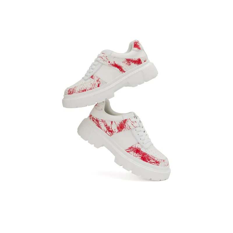 AOKANG Platform Shoes 3cm Women's White-4