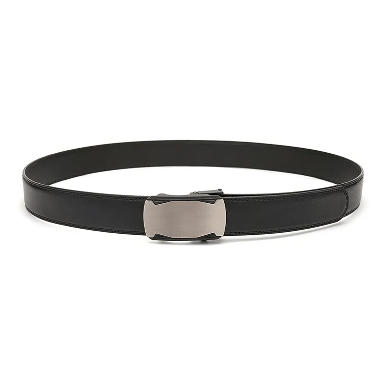 FREE RABBITⅡ Young And Middle Aged Belt Business Automatic Buckle Cow Leather Leather Belts Men's Width  3.5cm-2