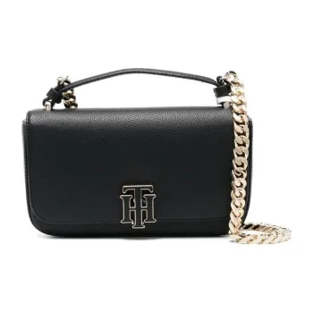 Tommy Hilfiger Polyurethane Envelope Bag Shoulder Bag Handbag Regular Women's Black