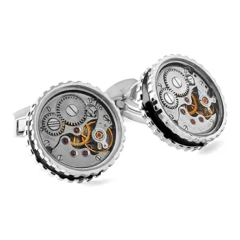TATEOSSIAN Skeleton Gear Cufflinks