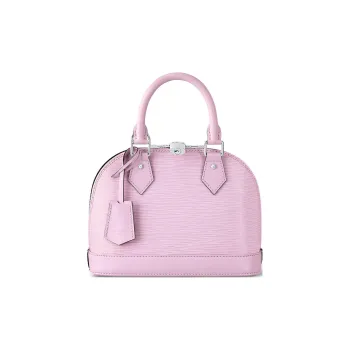 LOUIS VUITTON Alma Epi Leather Shoulder Bag Crossbody Bag Handbag Small Size Women's Pink